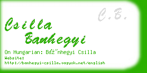 csilla banhegyi business card